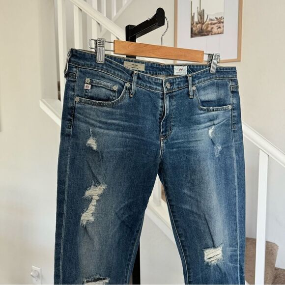 Adriano Goldschmied AG Stilt Cigarette Jean 31R Distressed - Picture 6 of 14